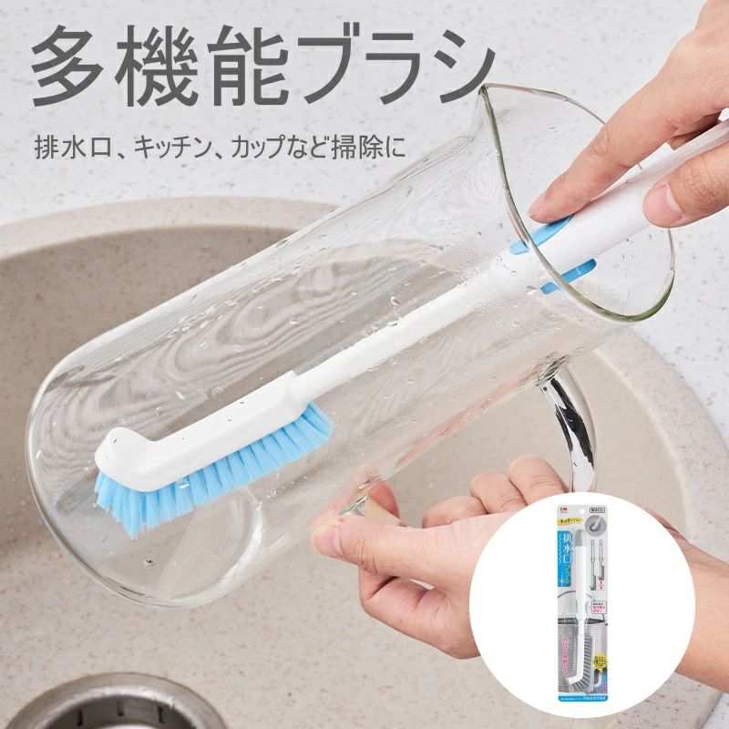 商品詳細カラーブルー、ライトグレー商品詳細■洗いやすい直角ブラシがストレーナーや排水口の底にピッタリフィットし、隅々まで綺麗に洗えます。■ストレーナーには柄を縮めて、排水口には柄を伸ばして、切り替えボ