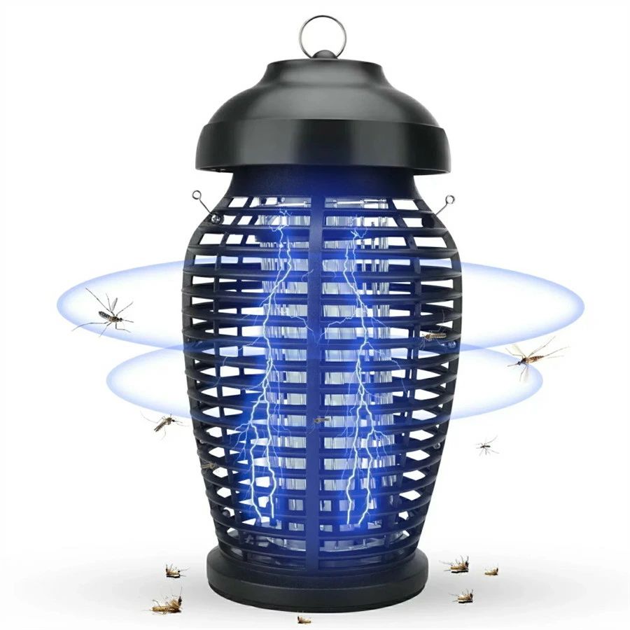 光源吸引式誘虫、360°全方位殺虫、夏に不可欠の電撃蚊取り器：光源の誘引式殺虫ライト。蚊や虫が好む波長の光を点灯して、360°光源で誘い込み360°全方位虫取りできます。電撃により、蚊や蛾などの虫を一