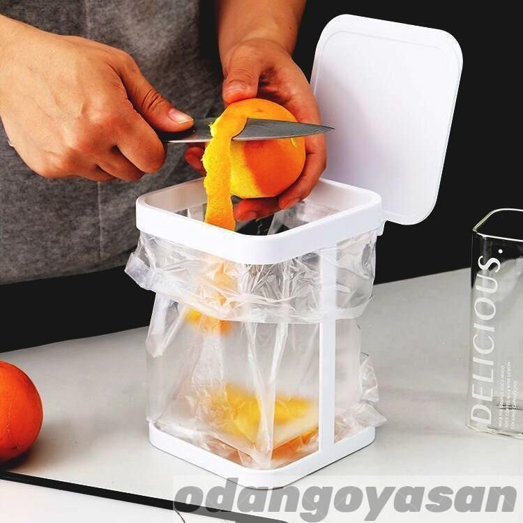 分別ゴミ袋ホルダー ルーチェ ホワイト ゴミ箱 スリム おしゃれ フタ ふた付き キッチン キッチン収納 縦型 便利 インテリア雑貨 分別 北欧&star;&starf;