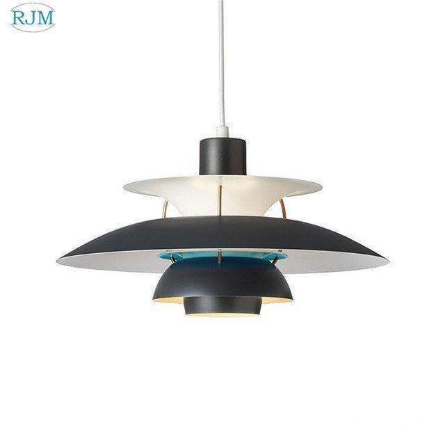 照明器具 LED ペンダントライト PH5 アンブレラ形 ダイニング リビング キッチン 北欧デザイン ブルー/直径50